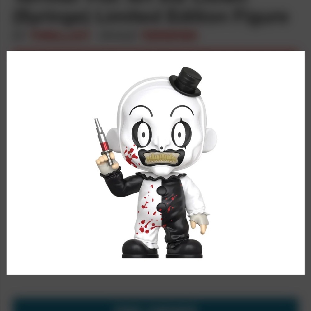 Terrifier PIX! Art the Clown Syringe limited edition figure